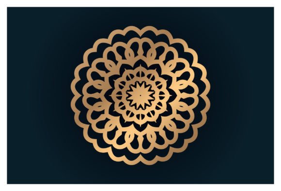 Download Luxury Gold Floral Mandala Arabesque - Premium Resources