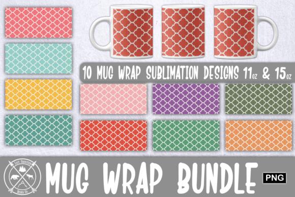Download Arabesque Pattern Mug Wrap Sublimation - Premium Resources